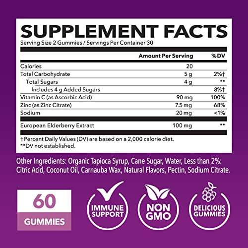 Sambucus Elderberry Gummies for Adults