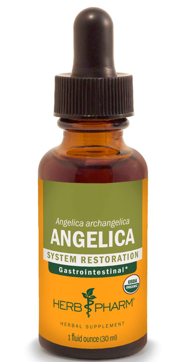 Herb Pharm Certified Organic Angelica Root Liquid Extract for Digestive Support