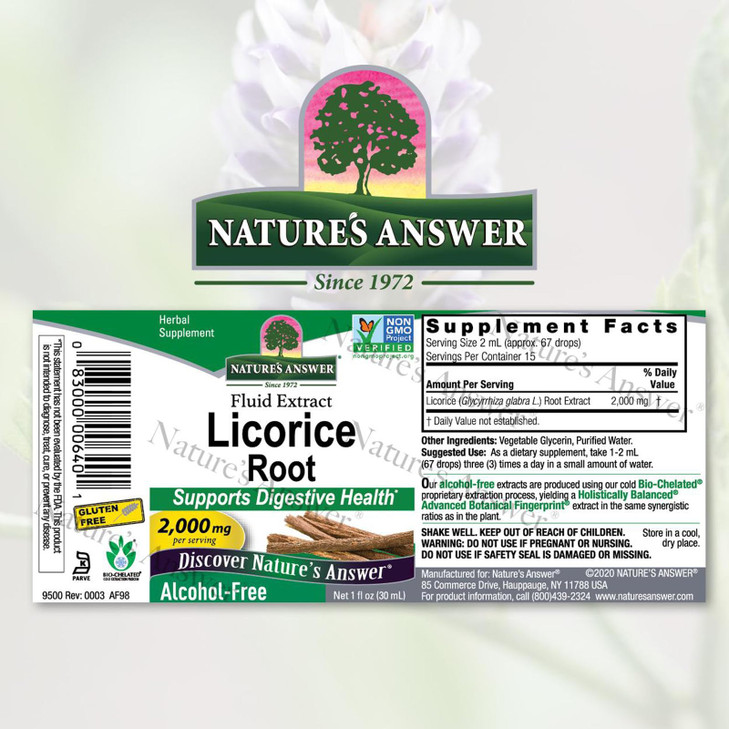 Nature's Answer Licorice Root - Herbal Supplement