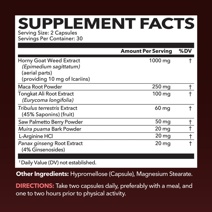 Horny Goat Weed Capsules for Men & Women