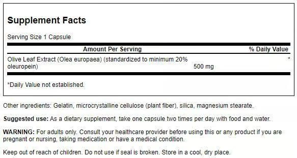 Swanson Olive Leaf Extract Supplement - Standardized to 20% oleuropein