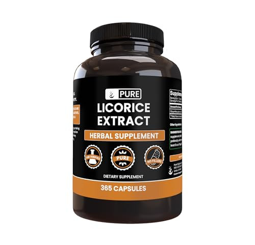 Pure Original Ingredients Licorice Extract (365 Capsules) No Magnesium Or Rice