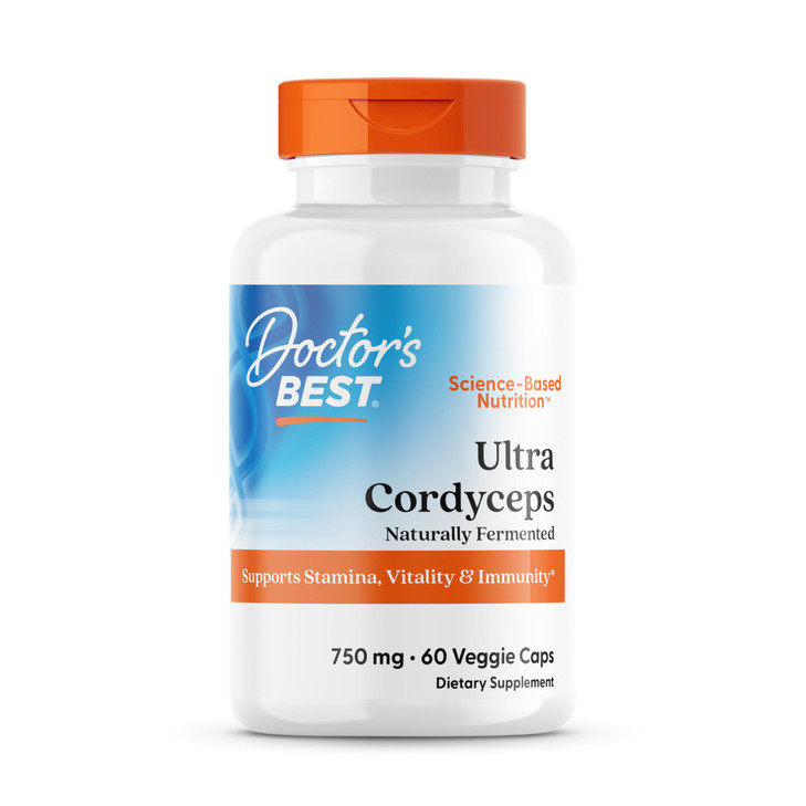 Doctor's Best Ultra Cordyceps Non-GMO, Vegan, Gluten Free, Soy Free, 60 Veggie