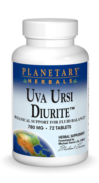 Planetary Herbals Uva Ursi Diurite, Botanical Support for Fluid Balance*, 780 mg