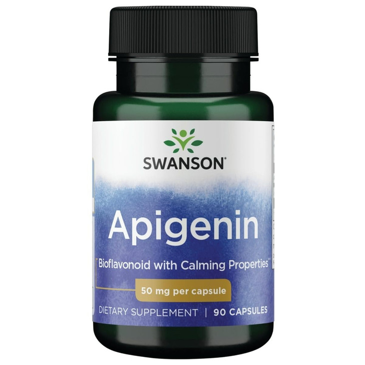Swanson Apigenin Supplement, 50 mg, 90 Capsules