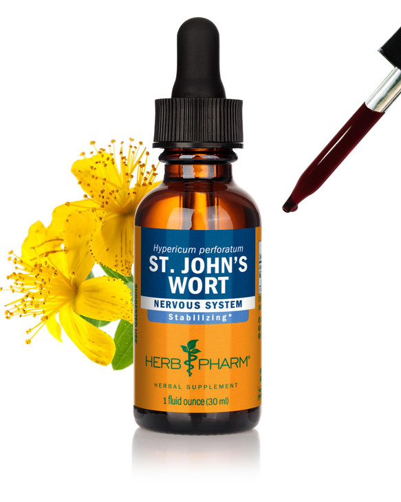Herb Pharm St. John's Wort Liquid Extract for Positive Mood and Emotional