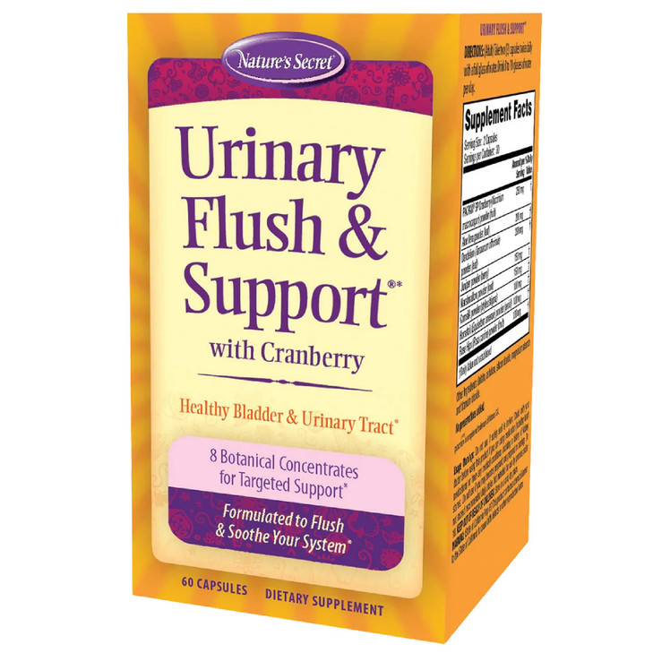 Nature's Secret Urinary Flush & Support with Cranberry Promotes Healthy Bladder