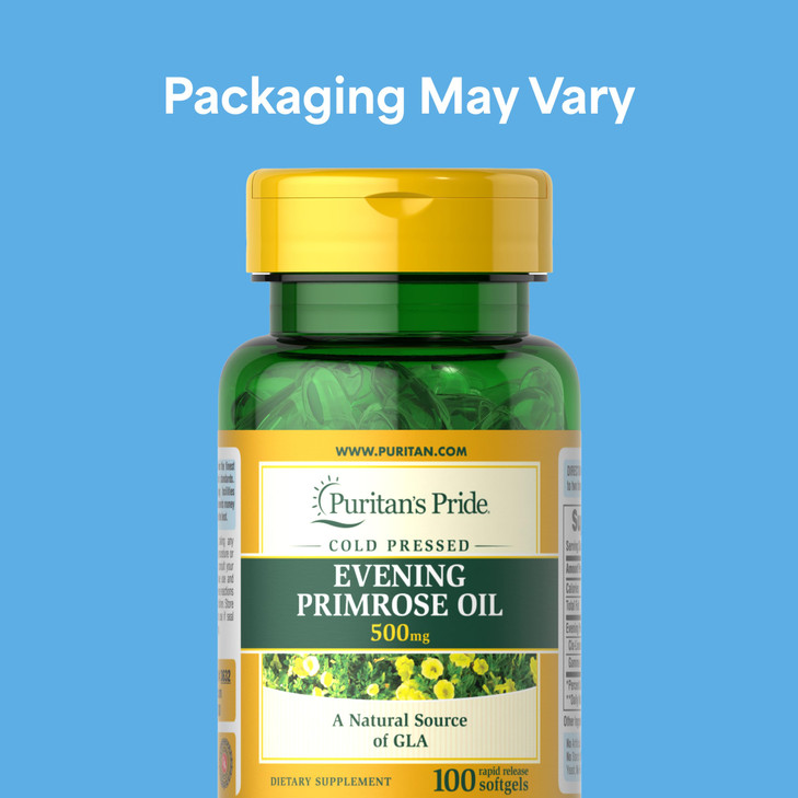 Puritan's Pride Cold Pressed Evening Primrose Oil 500 mg with GLA, Dietary