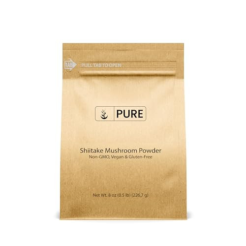 PURE ORIGINAL INGREDIENTS Shiitake Mushroom (8oz) Black Forest Mushroom, Herbal