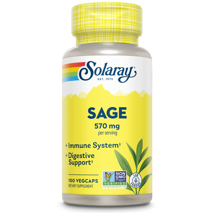 SOLARAY Sage Leaves Supplement for Women & Men