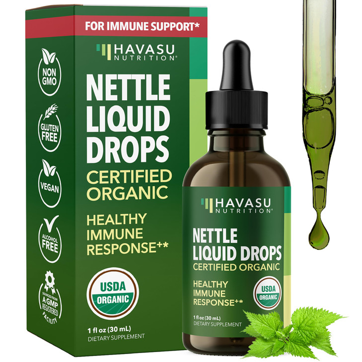 Stinging Nettle Leaf Extract Liquid Drops - USDA Organic