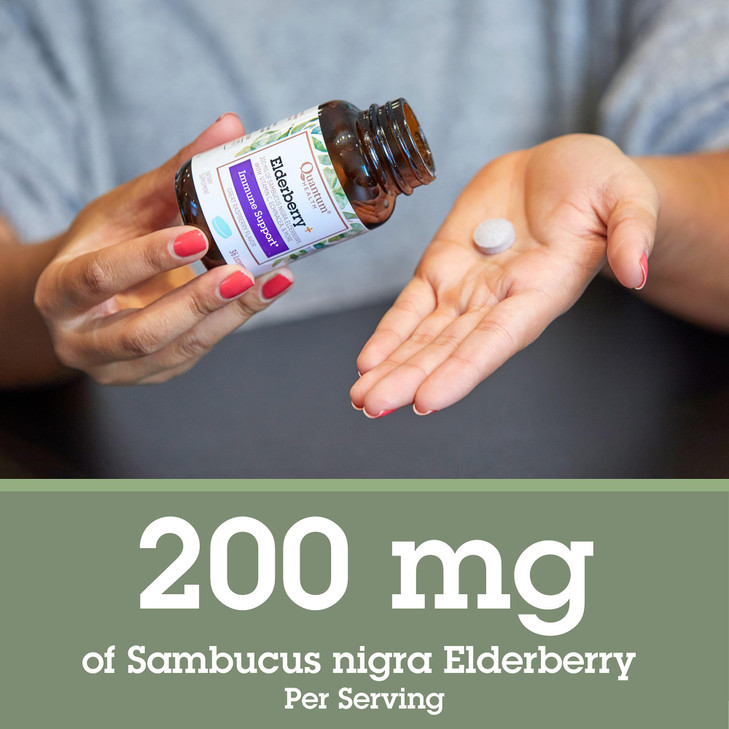 Quantum Health Elderberry+ Lozenges|Raspberry|Provides Powerful Immune