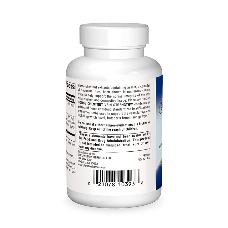 Planetary Herbals Horse Chestnut Vein Strength 705mg, Supports The Integrity