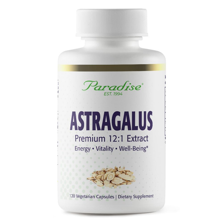 Paradise Herbs Astragalus Extract, Vegetarian Capsules for Energy, Digestive &