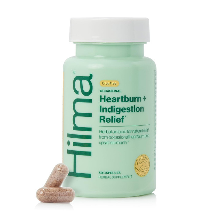 Hilma Heartburn & Indigestion Relief, Natural Antacid for Occasional Acid Reflux