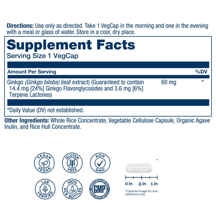 SOLARAY Ginkgo Biloba Extract, Vital Extracts