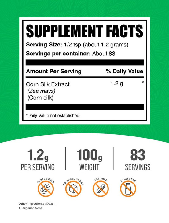 BulkSupplements.com Corn Silk Extract Powder