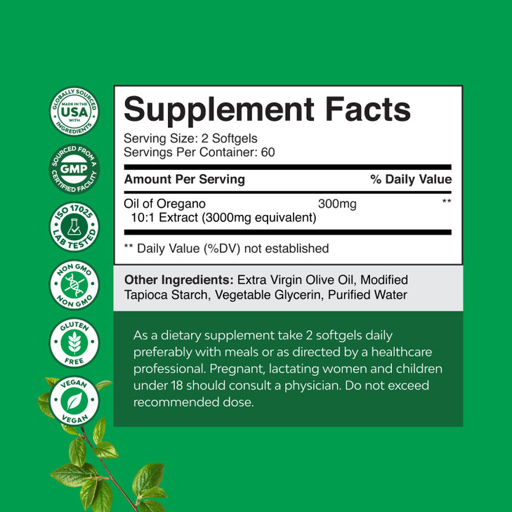 Wild Oregano Oil Softgels