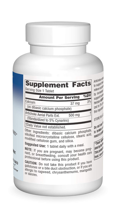 Planetary Herbals Artichoke Extract Tablets, 500 mg, 120 Count