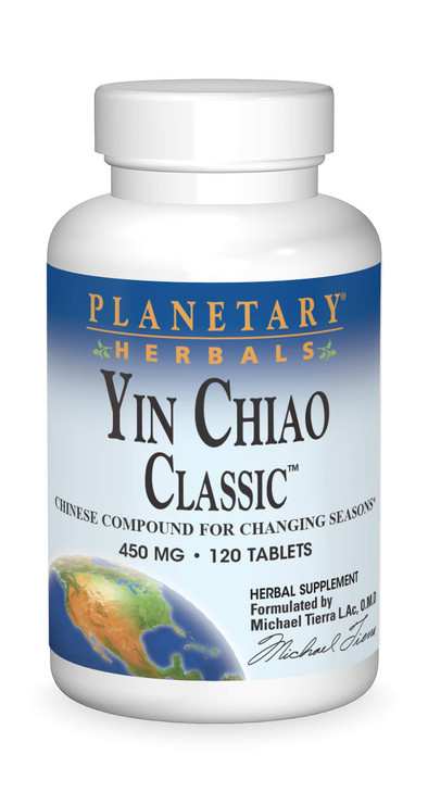 Planetary Herbals Yin Chiao Classic 450 mg Immune Formulas for Seasonal Support