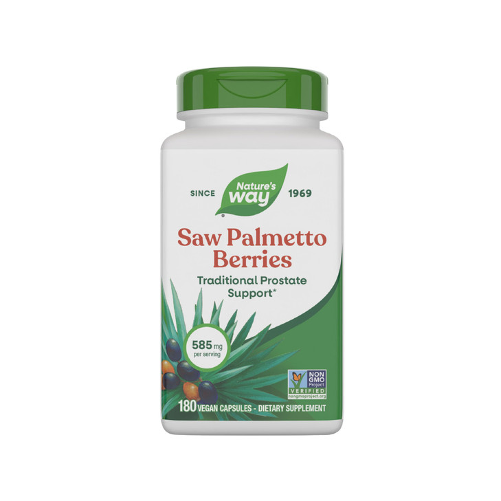 Nature's Way Saw Palmetto Berries, Traditional Prostate Support*, 585 mg per