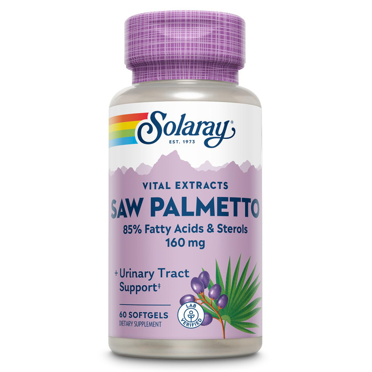 SOLARAY Saw Palmetto Extract - Prostate Health and Urinary Tract Support