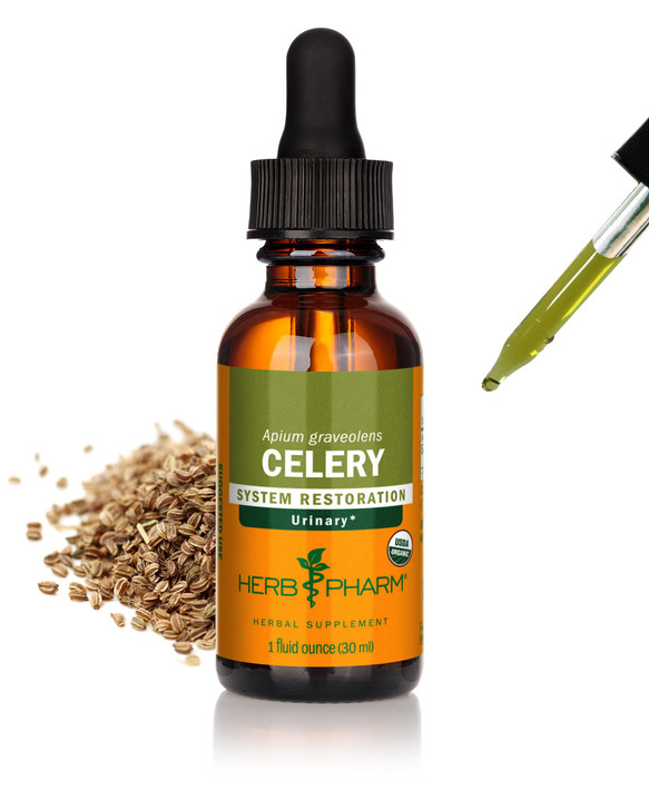 Herb Pharm Certified Organic Celery Seed Liquid Extract for Urinary System