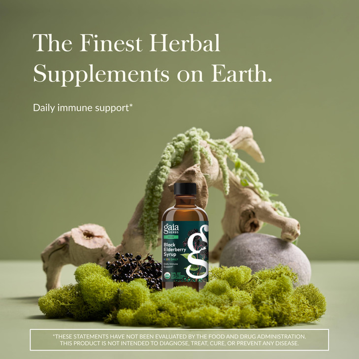 Gaia Herbs GaiaKids Black Elderberry Syrup