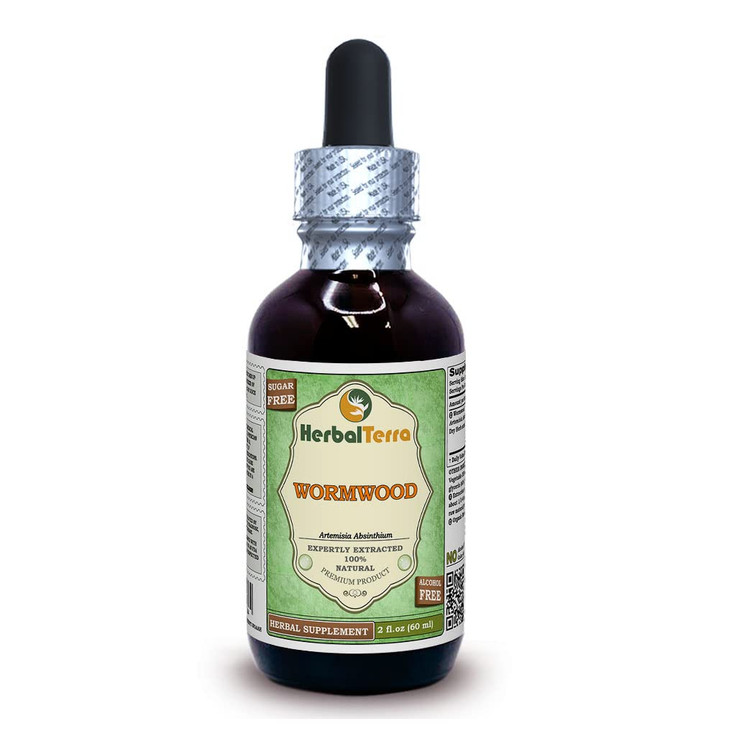 Herbal Terra LLC Wormwood (Artemisia Absinthium) Glycerite, Organic Dried Herb