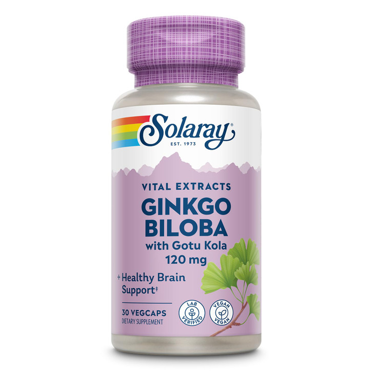SOLARAY Ginkgo Biloba Extract with Gotu Kola