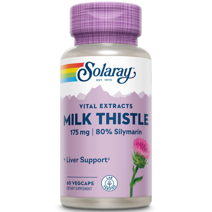 SOLARAY Milk Thistle Seed Extract 175mg Antioxidant Intended to Help Support