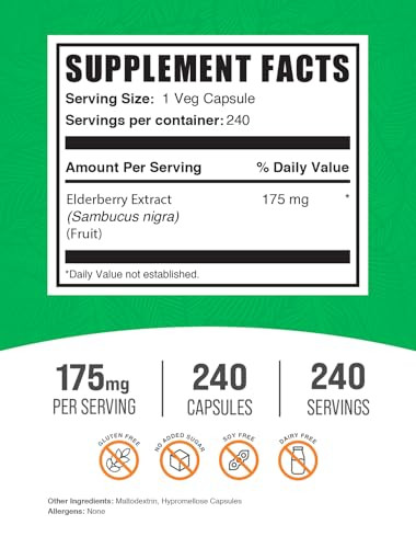 BulkSupplements.com Elderberry Capsules
