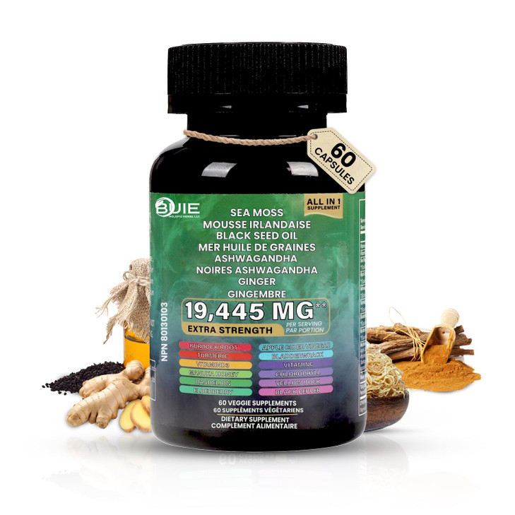 Sea Moss Capsules (Ginger) - 60 Capsules