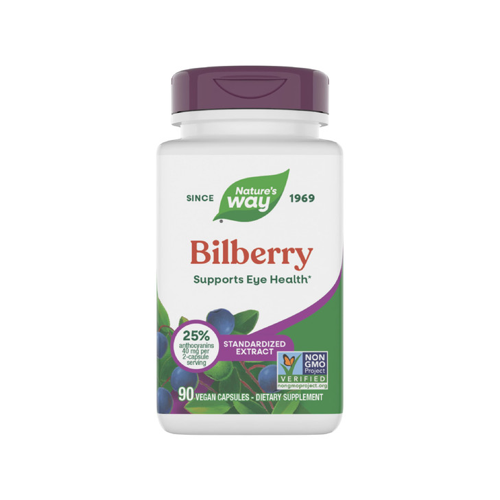 Nature's Way Bilberry Premium Extract, Supports Eye Health*, Eye Health