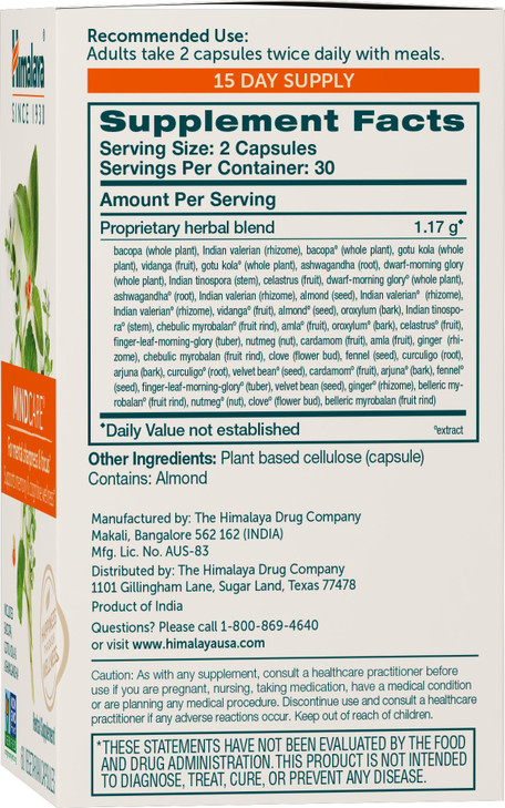 Himalaya MindCare - Nootropic Herbal Brain Supplements for