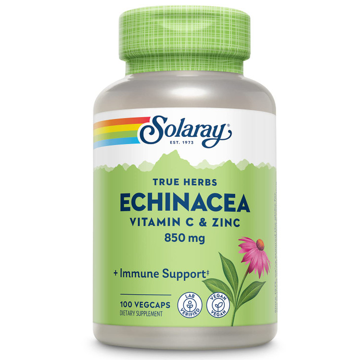 SOLARAY Echinacea Vitamin C and Zinc Wellness Formula