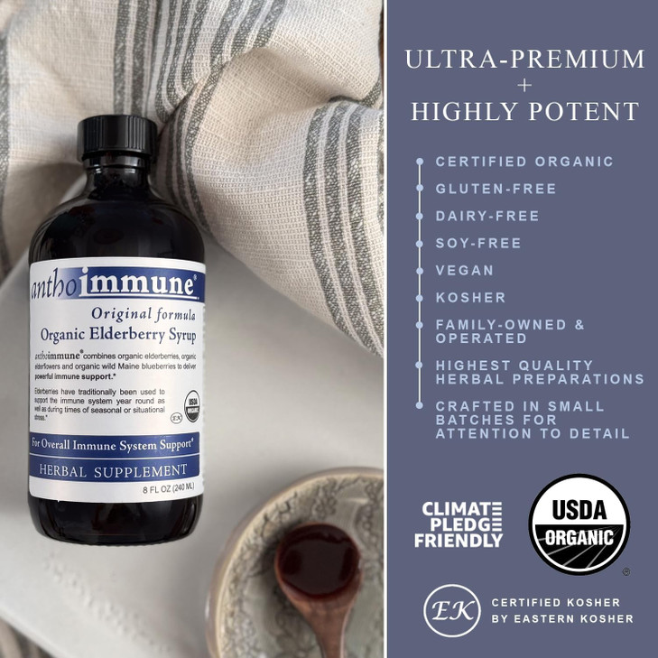 Maine Medicinals Organic Elderberry Syrup - Anthoimmune