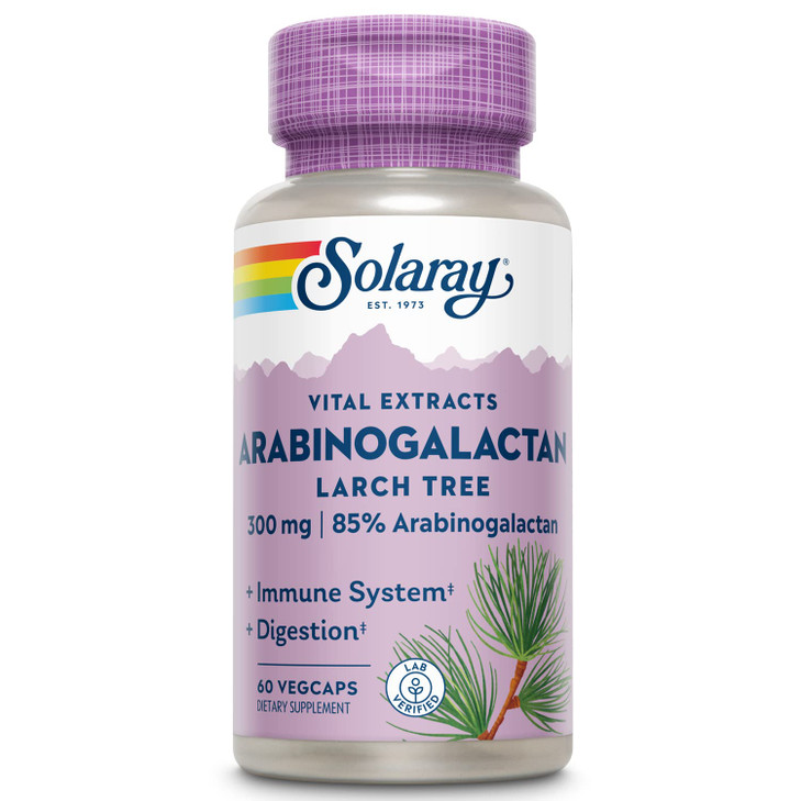 SOLARAY Arabinogalactan, Larch Tree Extract 300mg
