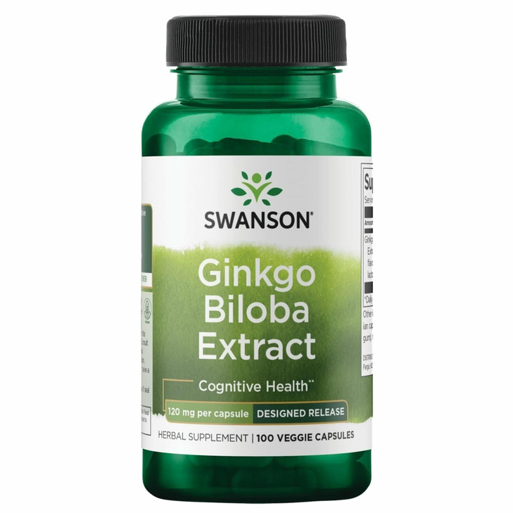 Delayed-Release Ginkgo 120 mg 100 Caps by Swanson Ultra