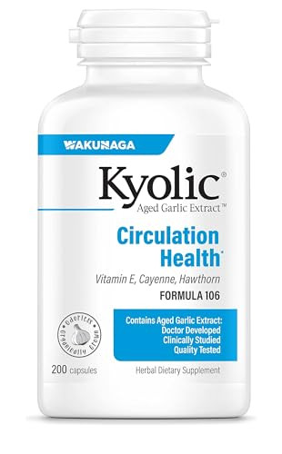 Kyolic Aged Garlic Extract Formula 106, Circulation Health*, 200 Capsules.