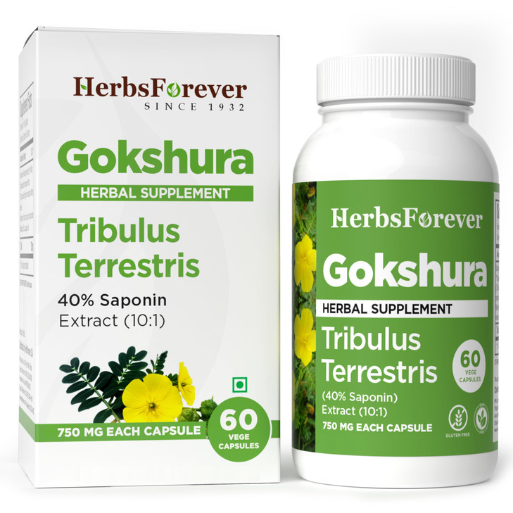 Herbsforever Gokshura(Tribulus Terrestris)-Extra Strength (10:1) Extract, Equiv.
