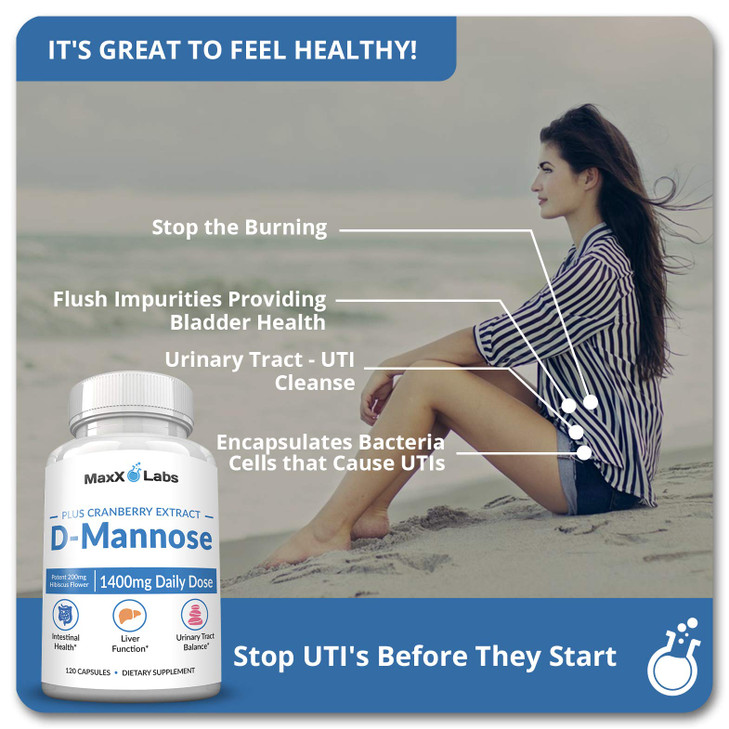 MaxX Labs D Mannose Capsules
