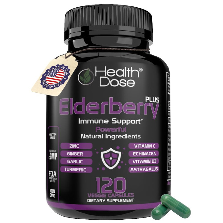 Health Dose Elderberry Plus Capsules