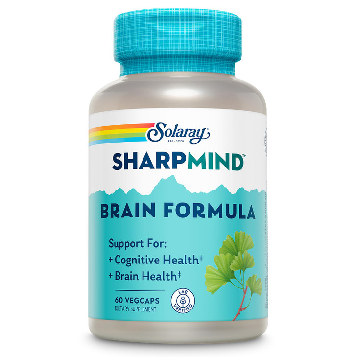 SOLARAY SharpMind Brain Support Formula - Nootropic Brain Supplements