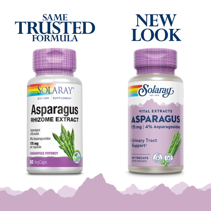 SOLARAY Asparagus 175 mg Supplement with Whole Root