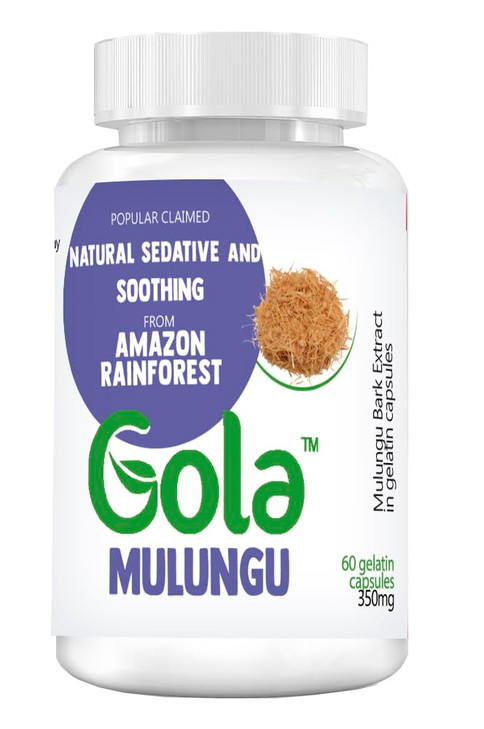 GOLA FOODS Mulungu Extract in Capsules - 350mg 60 Capsules