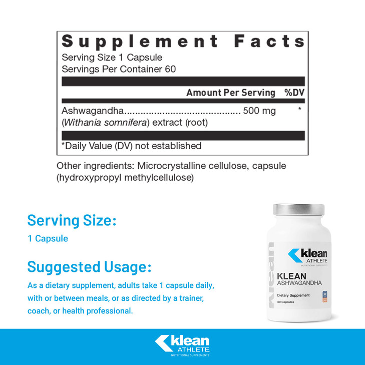 Klean Athlete Klean Ashwagandha - for Occasional Stress