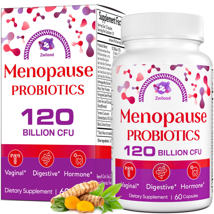 Menopause Supplements for Women, 120 Billion CFU Menopause Probiotics for Women