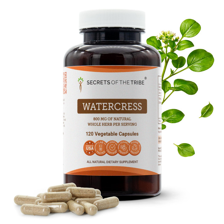 Secrets of the Tribe Watercress 120 Capsules, 800 mg, Watercress (Nasturtium
