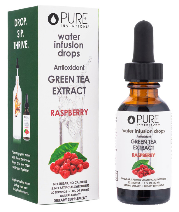 Pure Inventions Water Infusion Drops - Green Tea Antioxidants, Electrolytes